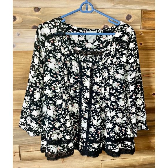 Maeve floral print blouse